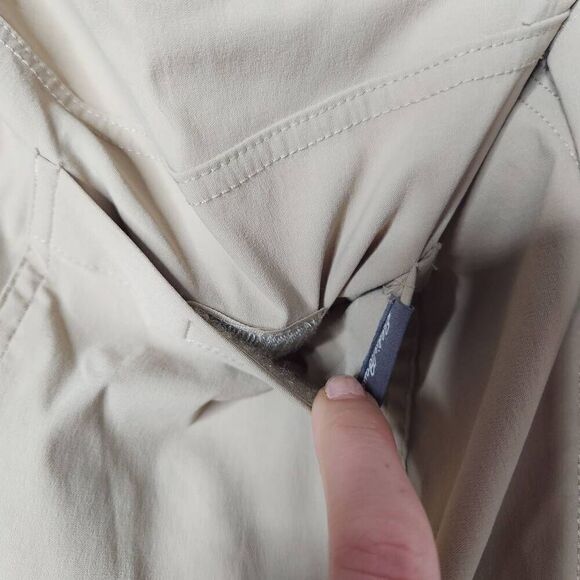 Eddie Bauer Mens Tech Pant Size 32x30 Tan Nylon Spandex Outdoor Hiking Casual - Picture 9 of 12